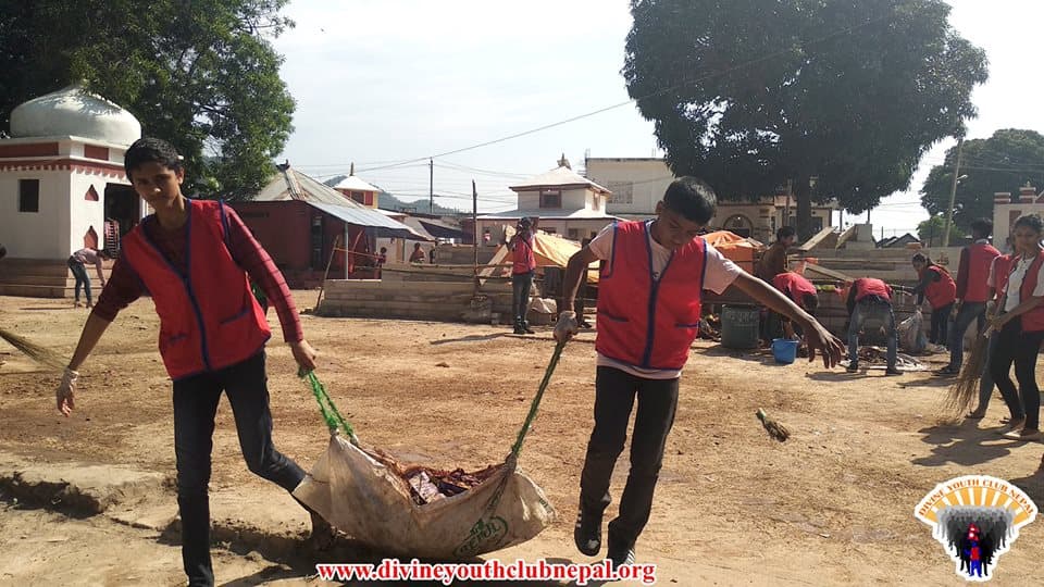 Ambikeshori-Temple-cleaning-at-Ghorahi-Dang-2075-5